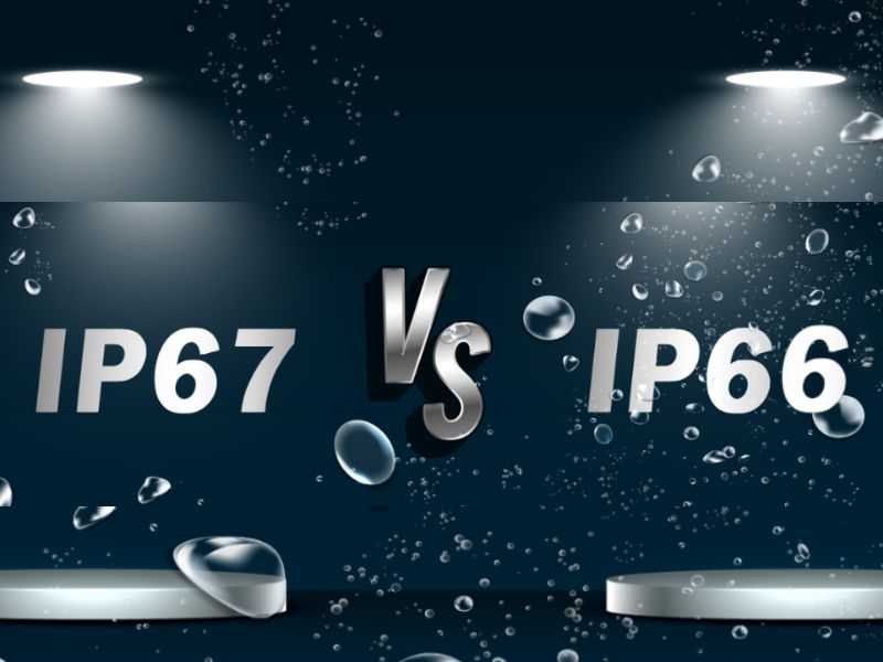 Sự khác biệt giữa IP65 và IP67 trên đèn NLMT