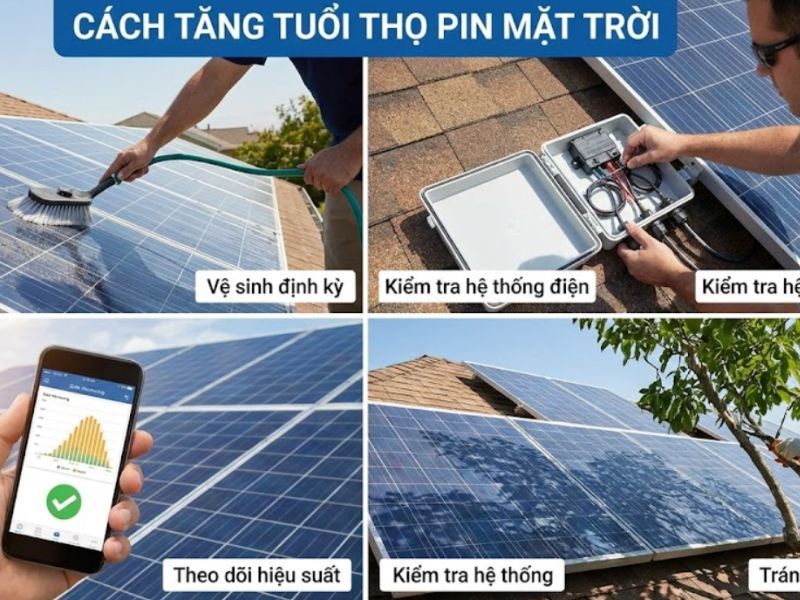 Cách vệ sinh tấm pin mặt trời