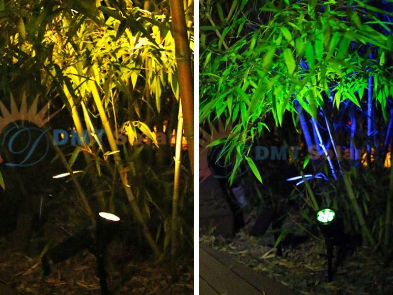 Tr&aacute;nh lắp đ&egrave;n s&acirc;n vườn tại g&oacute;c c&oacute; nhiều c&acirc;y um t&ugrave;m