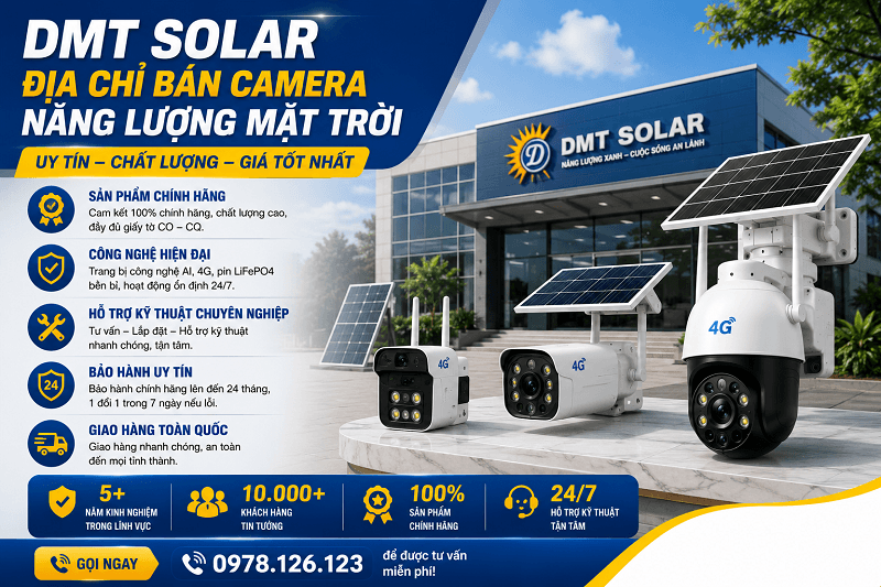Địa chỉ b&aacute;n camera năng lượng mặt trời uy t&iacute;n