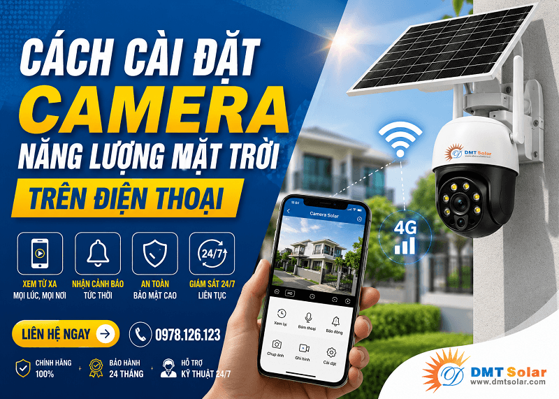 C&aacute;ch c&agrave;i đặt camera năng lượng mặt trời tr&ecirc;n điện thoại