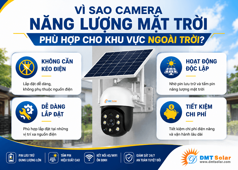 Những lợi &iacute;ch camera năng lượng mặt trời gi&aacute;m s&aacute;t ngo&agrave;i trời