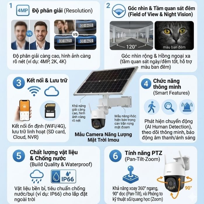 Tiêu chí khi chọn mua camera giám sát