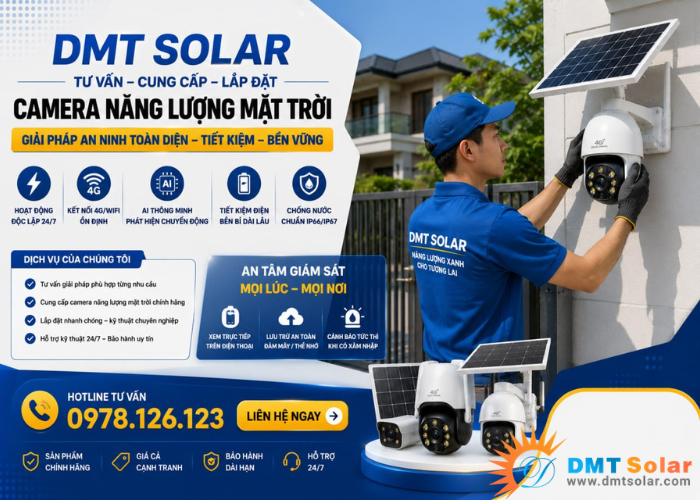 DMT Solar cung cấp camera năng lượng mặt trời chất lượng