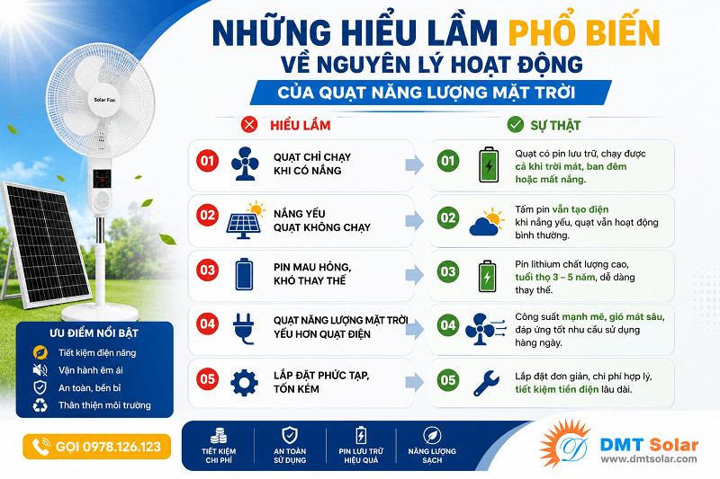 Những hiểu lầm phổ biến về nguy&ecirc;n l&yacute; hoạt động của quạt