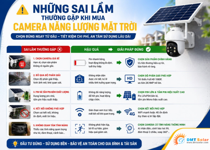 Những sai lầm thường gặp khi mua camera gi&aacute;m sảt