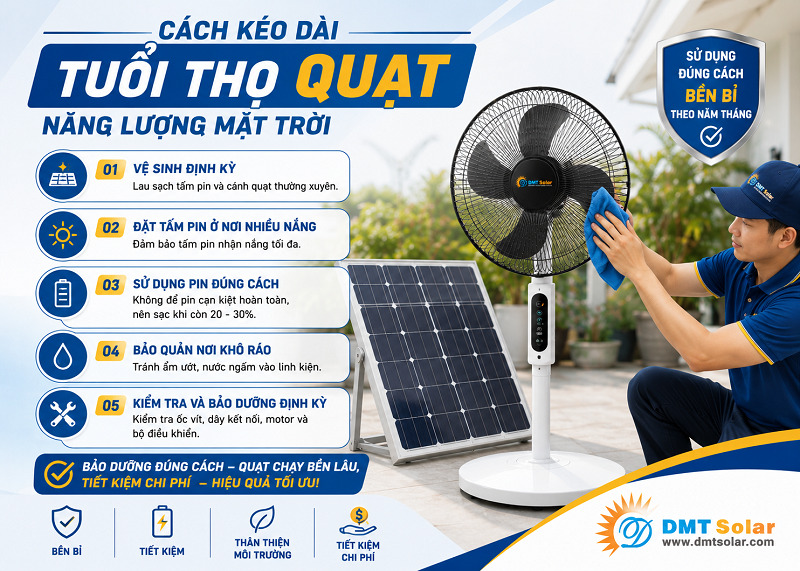 Tr&aacute;nh bật quạt ở c&ocirc;ng suất tối đa li&ecirc;n tục để n&acirc;ng cao tuổi thọ sử dụng