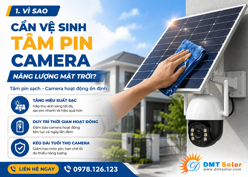 Việc l&agrave;m sạch tấm pin sẽ gi&uacute;p gia tăng sản lượng điện l&ecirc;n đến 12%