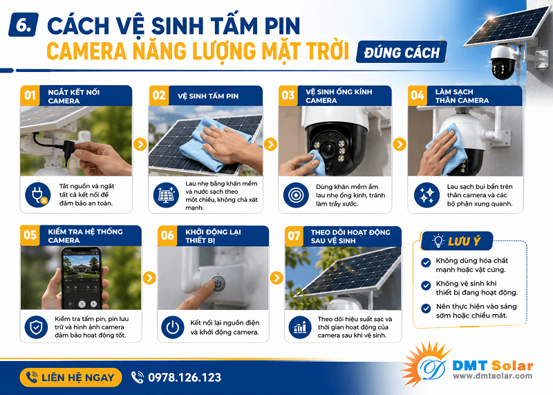 C&aacute;ch vệ sinh tấm pin camera 
