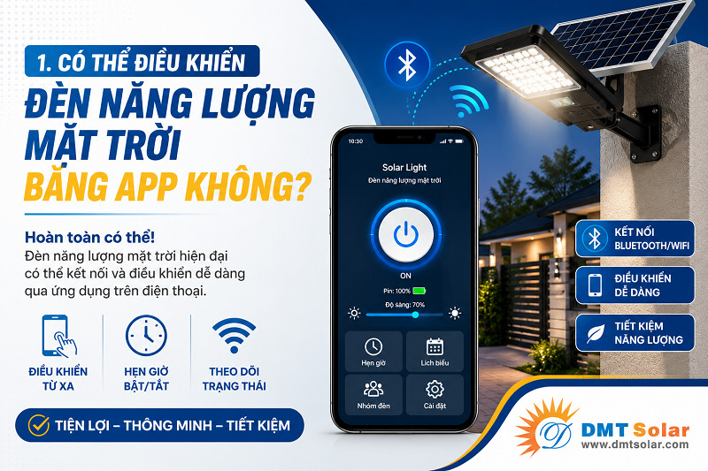 Điều khiển đ&egrave;n năng lượng mặt trời bằng app gi&uacute;p người d&ugrave;ng c&oacute; thể thao t&aacute;c trực tiếp c&aacute;c t&iacute;nh năng dễ d&agrave;ng