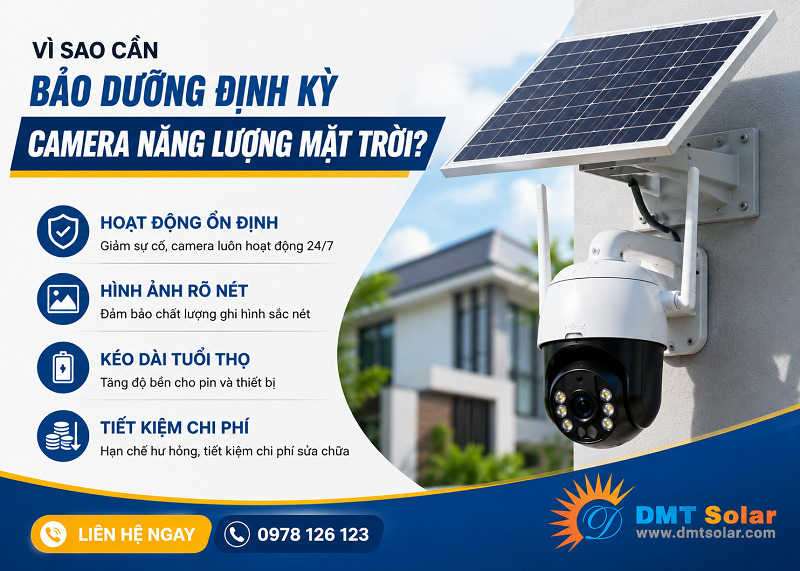 Bảo dưỡng camera định kỳ gi&uacute;p k&eacute;o d&agrave;i tuổi thọ sử dụng của thiết bị