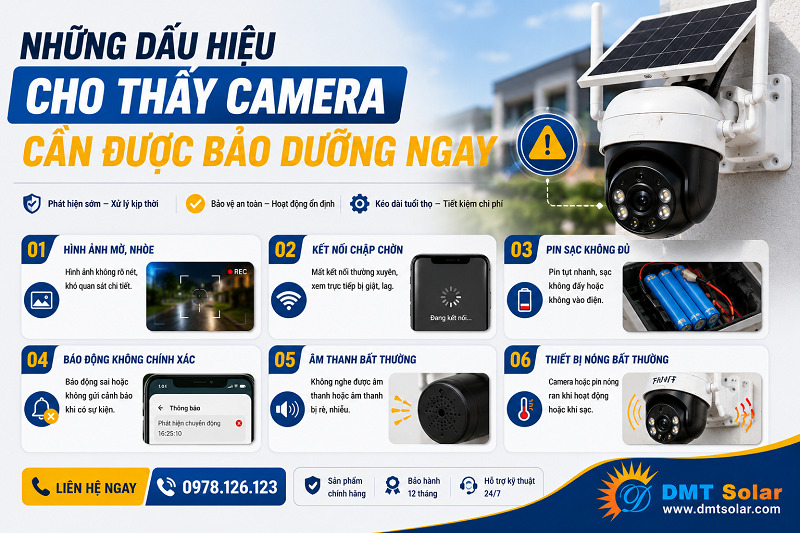 Camera nhanh hết pin l&agrave; dấu hiệu cho thấy thiết bị cần được bảo dưỡng ngay