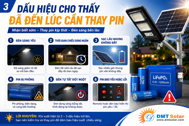 Dấu hiệu cho thấy đ&atilde; đến l&uacute;c cần thay pin