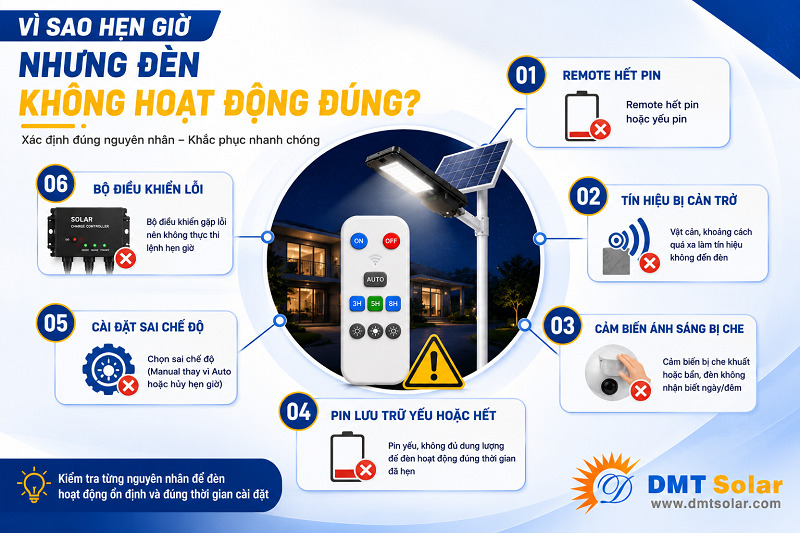 V&igrave; sao hẹn giờ nhưng đ&egrave;n kh&ocirc;ng hoạt động đ&uacute;ng?