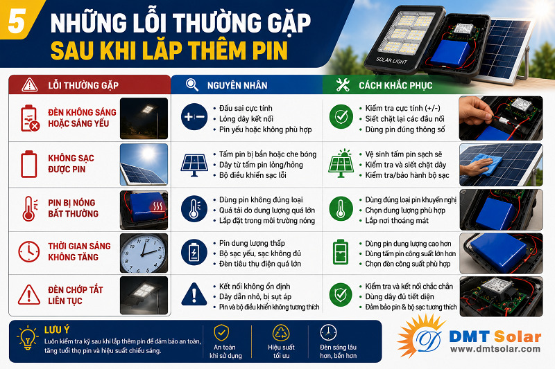 Những lỗi rất dễ mắc phải sau khi lắp th&ecirc;m pin