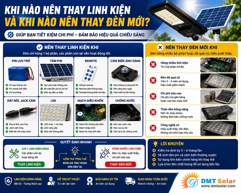 Để quyết định việc sửa hay thay mới phụ thuộc v&agrave;o nhiều yếu tố