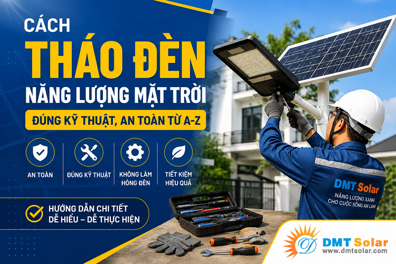 Nắm vững c&aacute;ch th&aacute;o đ&egrave;n năng lượng mặt trời đ&uacute;ng kỹ thuật rất cần thiết để bạn chủ động xử l&yacute; thiết bị tại nh&agrave;