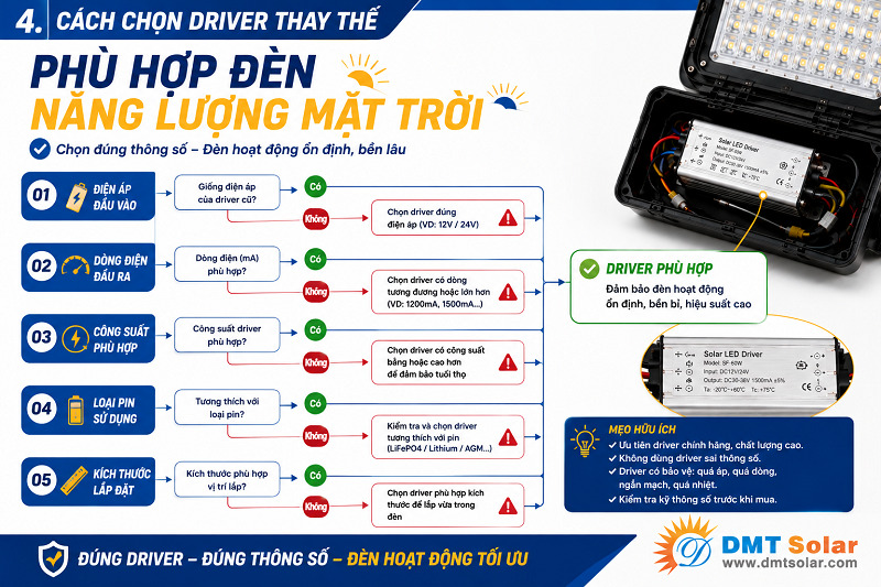 Bạn cần chọn loại driver thay thế ph&ugrave; hợp