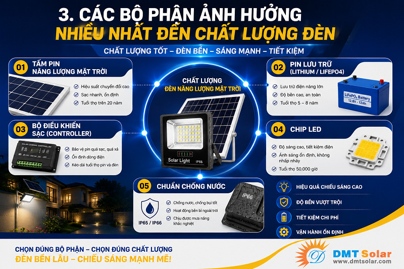 Những th&agrave;nh phần quyết định trực tiếp đến hiệu suất v&agrave; độ bền của đ&egrave;n