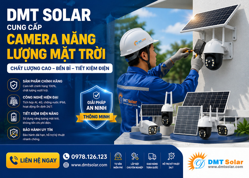 Mua camera năng lượng mặt trời chất lượng cao tại DMT Solar