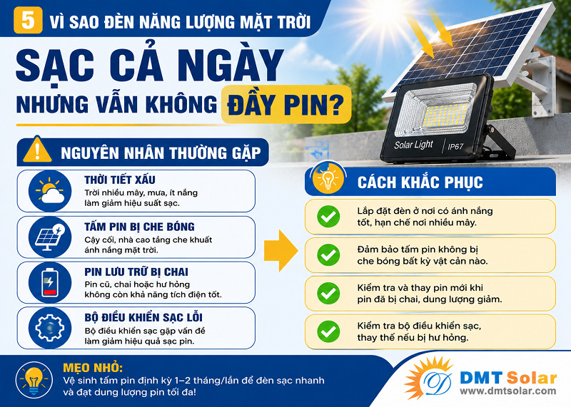 &Aacute;nh nắng kh&ocirc;ng đủ cường độ l&agrave; nguy&ecirc;n nh&acirc;n khiến đ&egrave;n sạc cả ng&agrave;y nhưng vẫn kh&ocirc;ng đầy