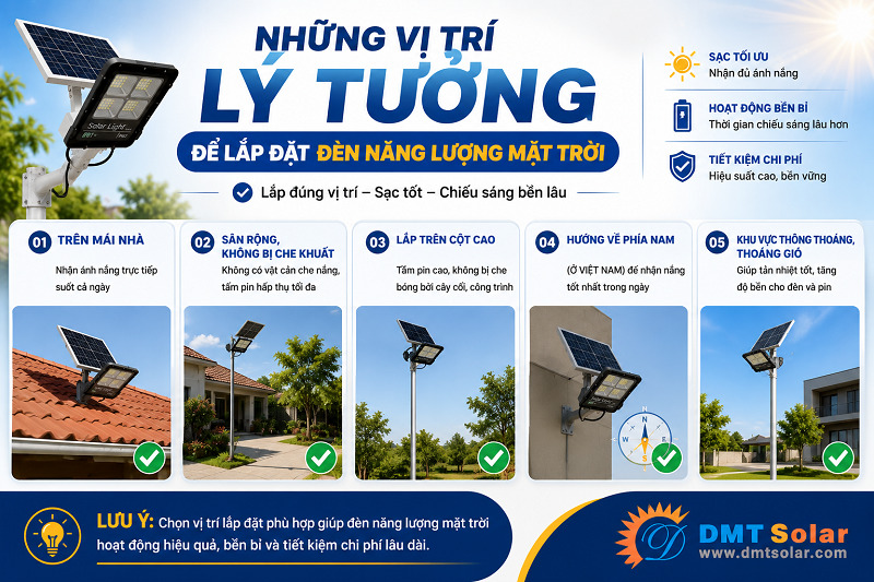 Kh&ocirc;ng gian ngo&agrave;i trời tho&aacute;ng đ&atilde;ng rất th&iacute;ch hợp để lắp đặt đ&egrave;n năng lượng mặt trời