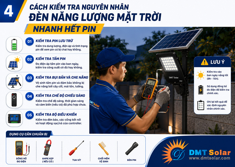 C&aacute;ch kiểm tra nguy&ecirc;n nh&acirc;n đ&egrave;n nhanh hết pin