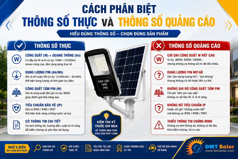 Bạn c&oacute; thể sử dụng thiết bị đo chuy&ecirc;n dụng để kiểm tra th&ocirc;ng số thực của đ&egrave;n