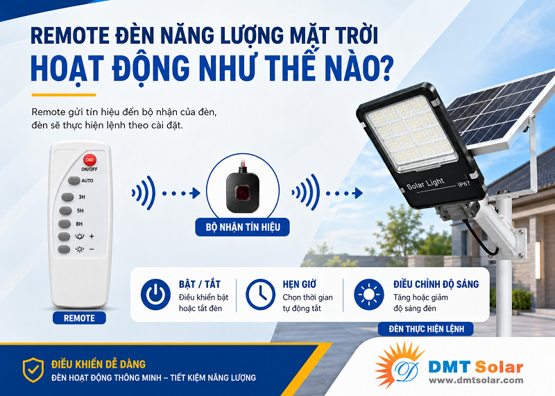 C&aacute;ch hoạt động của remote đ&egrave;n NLMT