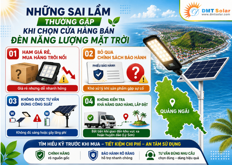 Những sai lầm thường gặp khi chọn cửa h&agrave;ng b&aacute;n đ&egrave;n năng lượng mặt trời