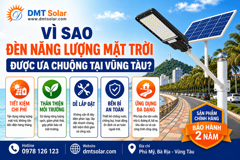 L&yacute; do đ&egrave;n năng lượng mặt trời được ưa chuộng tại Vũng T&agrave;u