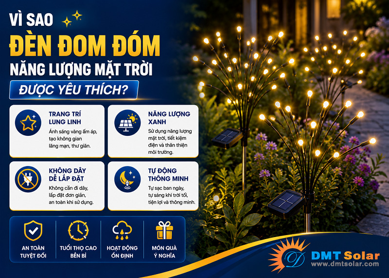 Đ&egrave;n đom đ&oacute;m được y&ecirc;u th&iacute;ch bởi khả năng tiết kiệm chi ph&iacute; điện vượt trội