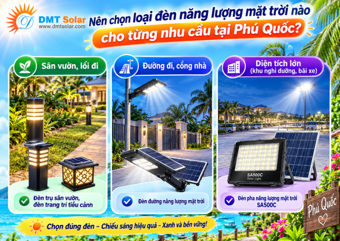Nhu cầu sử dụng đ&egrave;n năng lượng mặt trời Ph&uacute; Quốc ng&agrave;y c&agrave;ng gia tăng nhờ nguồn nắng dồi d&agrave;o quanh năm.