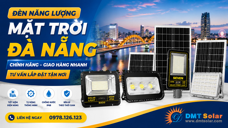 Đơn vị cung cấp đ&egrave;n năng lượng mặt trời Đ&agrave; Nẵng uy t&iacute;n