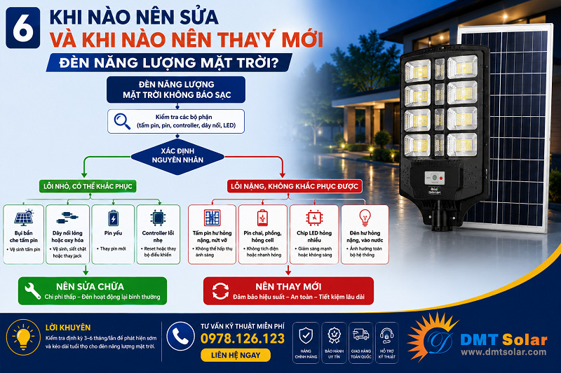 Việc n&ecirc;n sửa v&agrave; khi n&agrave;o n&ecirc;n thay mới đ&egrave;n năng t&ugrave;y thuộc v&agrave;o lỗi đơn giản hay phức tạp