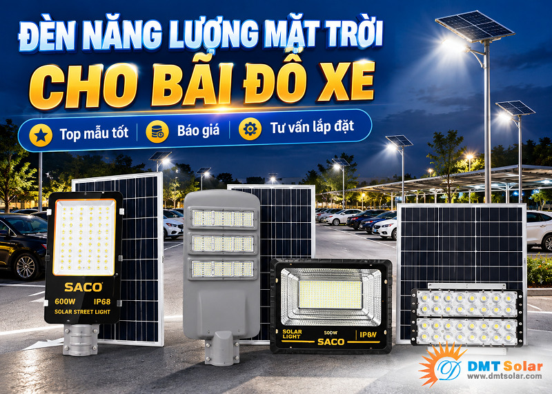 C&aacute;c mẫu đ&egrave;n năng lượng mặt trời cho b&atilde;i đỗ xe