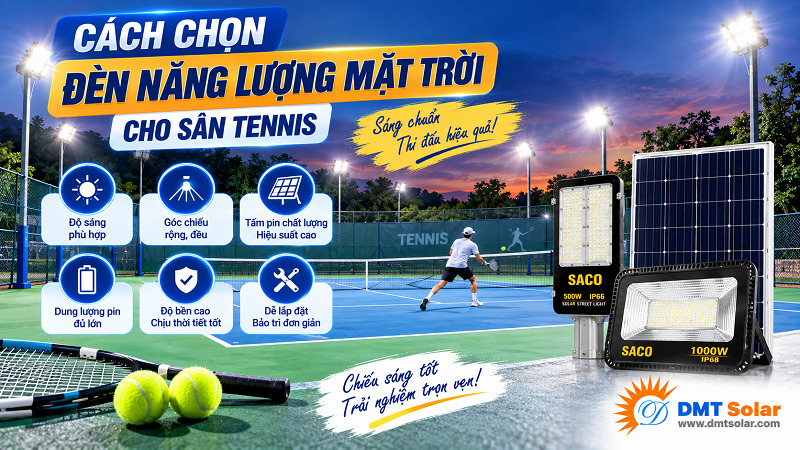 Chọn đ&egrave;n cho s&acirc;n tennis cần t&igrave;m mua ở thương hiệu uy t&iacute;n