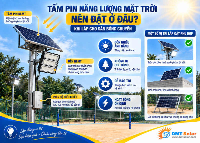 Tấm pin năng lượng mặt trời n&ecirc;n đặt tr&ecirc;n m&aacute;i nh&agrave; để đ&oacute;n được nắng tốt nhất