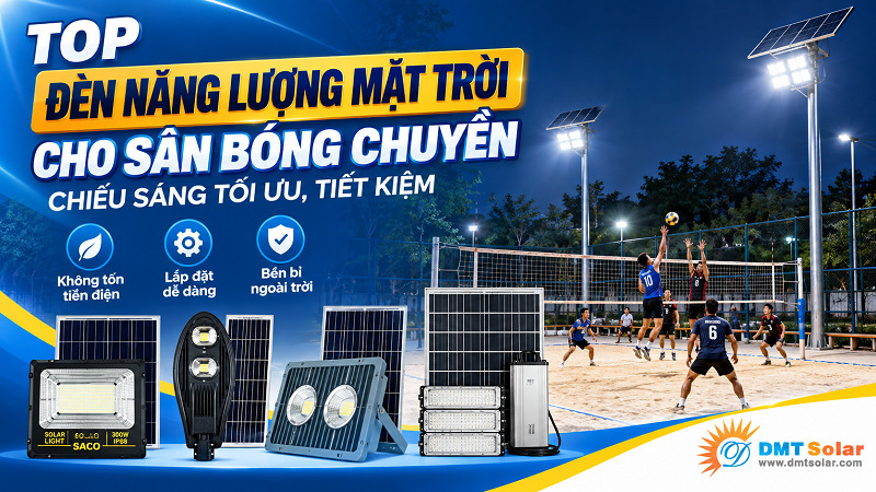 iệc sử dụng đ&egrave;n năng lượng mặt trời cho s&acirc;n b&oacute;ng chuyền đang trở th&agrave;nh xu hướng hiện nay