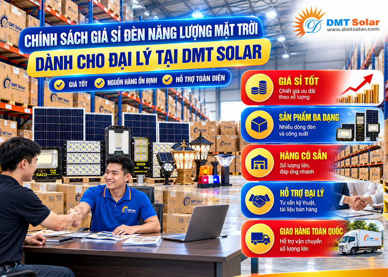 Ch&iacute;nh s&aacute;ch gi&aacute; sỉ đ&egrave;n năng lượng mặt trời d&agrave;nh cho đại l&yacute;