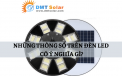 Tìm hiểu thông số kỹ thuật của đèn Led chiếu sáng sân vườn năng lượng mặt trời