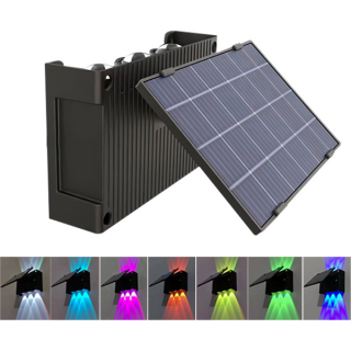 Đèn hắt tường năng lượng mặt trời 7 màu giá rẻ HT07-RGB