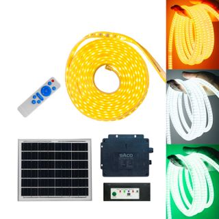 Đèn LED dây năng lượng mặt trời 5m Vàng/Trắng/Xanh lá [SA-LD23-5]
