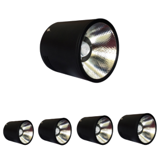 Đèn ống bơ mẫu [BO-SA-BO01] vỏ đen 5W-15W | Saco