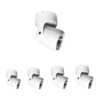 Đèn rọi ngồi mẫu [RN-SA-RN22] vỏ trắng 5W-20W | Saco