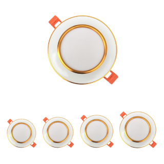Đèn âm trần Downlight viền Vàng mẫu [AT-SA-AT32] 7W-9W | Saco