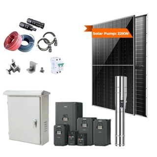 Máy bơm nước sử dụng năng lượng mặt trời - Hệ 30KW, máy bơm 40HP