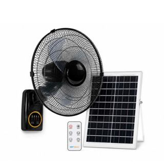 Quạt Treo Tường Năng Lượng Mặt Trời Cánh Nhựa QTS-SA-QS006TT