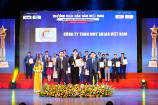 DMT Solar nhận giải thưởng TOP 10 Thương Hiệu Dẫn Đầu Việt Nam 2024