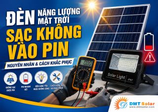 Đèn Năng Lượng Mặt Trời Sạc Không Vào Pin: Nguyên Nhân Và Cách Khắc Phục